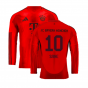 2024-2025 Bayern Munich Long Sleeve Home Shirt (Sane 10)