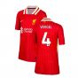 2024-2025 Liverpool Home Shirt (Kids) (Virgil 4)