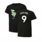 2024-2025 Man City ftblCulture Tee (Black) (Haaland 9)