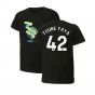 2024-2025 Man City ftblCulture Tee (Black) - Kids (Toure Yaya 42)
