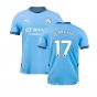 2024-2025 Man City Home Authentic Shirt (De Bruyne 17)
