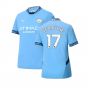 2024-2025 Man City Home Shirt (Womens) (De Bruyne 17)