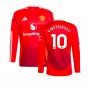 2024-2025 Man Utd Long Sleeve Home Shirt (V.Nistelrooy 10)