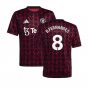 2024-2025 Man Utd Pre-Match Shirt (Black) - Kids (B.Fernandes 8)
