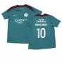 2024-2025 PSG Strike Dri-Fit Training Shirt (Teal) - Kids (Ronaldinho 10)