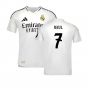 2024-2025 Real Madrid Authentic Home Shirt (Raul 7)