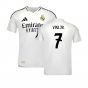 2024-2025 Real Madrid Authentic Home Shirt (Vini Jr. 7)