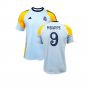 2024-2025 Real Madrid Training Tee (Glow Blue) (Alaba 4)