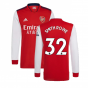 Arsenal 2021-2022 Long Sleeve Home Shirt (SMITH ROWE 10)