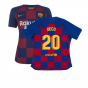 Barcelona 2019-20 Womens Home Shirt (Vaporkit) ((Excellent) S) (DECO 20)