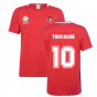 Belgium 2021 Polyester T-Shirt (Red) (Your Name)