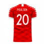 Denmark 2023-2024 Home Concept Football Kit (Viper) (POULSEN 20)