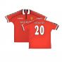 Manchester United 1998-2000 Home Shirt (XXL) (Excellent) (Solskjaer 20)