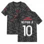 PSG 2021-2022 Pre-Match Training Shirt (Black) - Kids (NEYMAR JR 10)