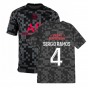 PSG 2021-2022 Pre-Match Training Shirt (Black) (SERGIO RAMOS 4)