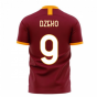 Roma 2025-2026 Home Concept Football Kit (Libero) - No Sponsor (DZEKO 9)