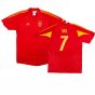 Spain 2004-06 Home Shirt ((Very Good) XL) (Raul 7)