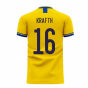 Sweden 2023-2024 Home Concept Football Kit (Libero) (KRAFTH 16)
