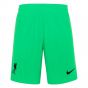 Liverpool 2021-2022 Home Goalkeeper Shorts (Green) - Kids