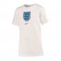 2022-2023 England Crest Tee (White) - Kids