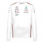 2023 Mercedes-AMG Team Long Sleeve Tee (White)