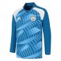 2023-2024 Man City Pre-Match LS Sweat Top (Lake Blue) - Kids