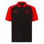 2023-2024 AC Milan Casuals Polo Shirt (Black)