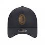 2023-2024 AC Milan Black Gold A Frame Trucker Cap