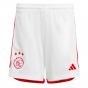 2023-2024 Ajax Home Shorts (White) - Kids