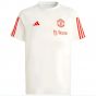 2023-2024 Man Utd Training Tee (White) - Kids