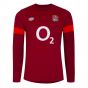 2023-2024 England Rugby Contact Drill Top (Flame Scarlet)
