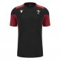 2023-2024 Wales Rugby WRU Training Gym Shirt (Black)
