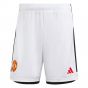 2023-2024 Man Utd Home Shorts (White)
