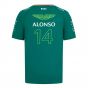 2024 Aston Martin Fernando Alonso Team Tee (Green) - Kids