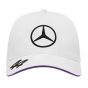 2024 Lewis Hamilton Mercedes Team Trucker Cap (White)