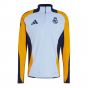 2024-2025 Real Madrid Training Top (Glow Blue)