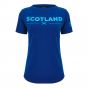 2024-2025 Scotland Rugby Leisure Cotton T-Shirt (Navy) - Womens