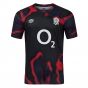 2024-2025 England Rugby Warm Up Jersey O2 (Black) - Kids