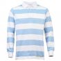 TOFFS Classic Retro Sky/white Stripe Long Sleeve Shirt