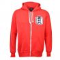 England Football Club Zipped Hoodie - Red