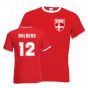 Kasper Dolberg Denmark Ringer Tee (red)