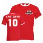 Ruud Van Nistelrooy Man Utd Ringer Tee (red)