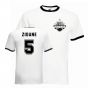 Zinedine Zidane Real Madrid Ringer Tee (white-black)