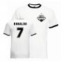 Cristiano Ronaldo Real Madrid Ringer Tee (white-black)