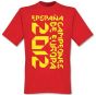 Spain Campeones de Europa Origami T-Shirt (Red)