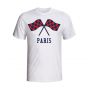 Psg Waving Flags T-shirt (white) - Kids