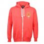 Manchester United 1958 Style Zipped Hoodie - Red