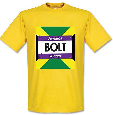 Usain Bolt Winners T-Shirt (Yellow)