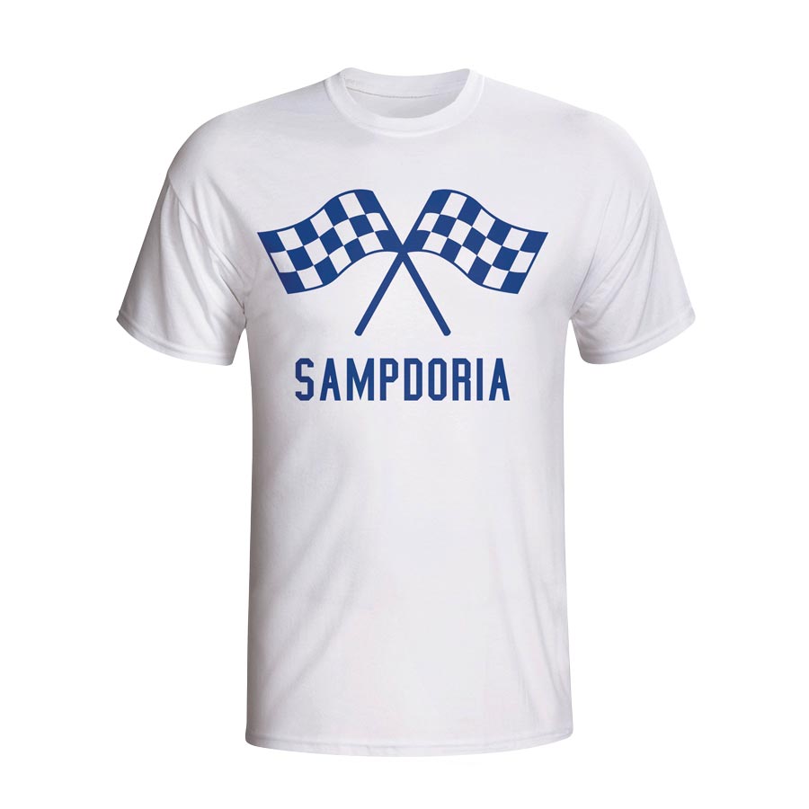 Sampdoria Waving Flags T-shirt (white)