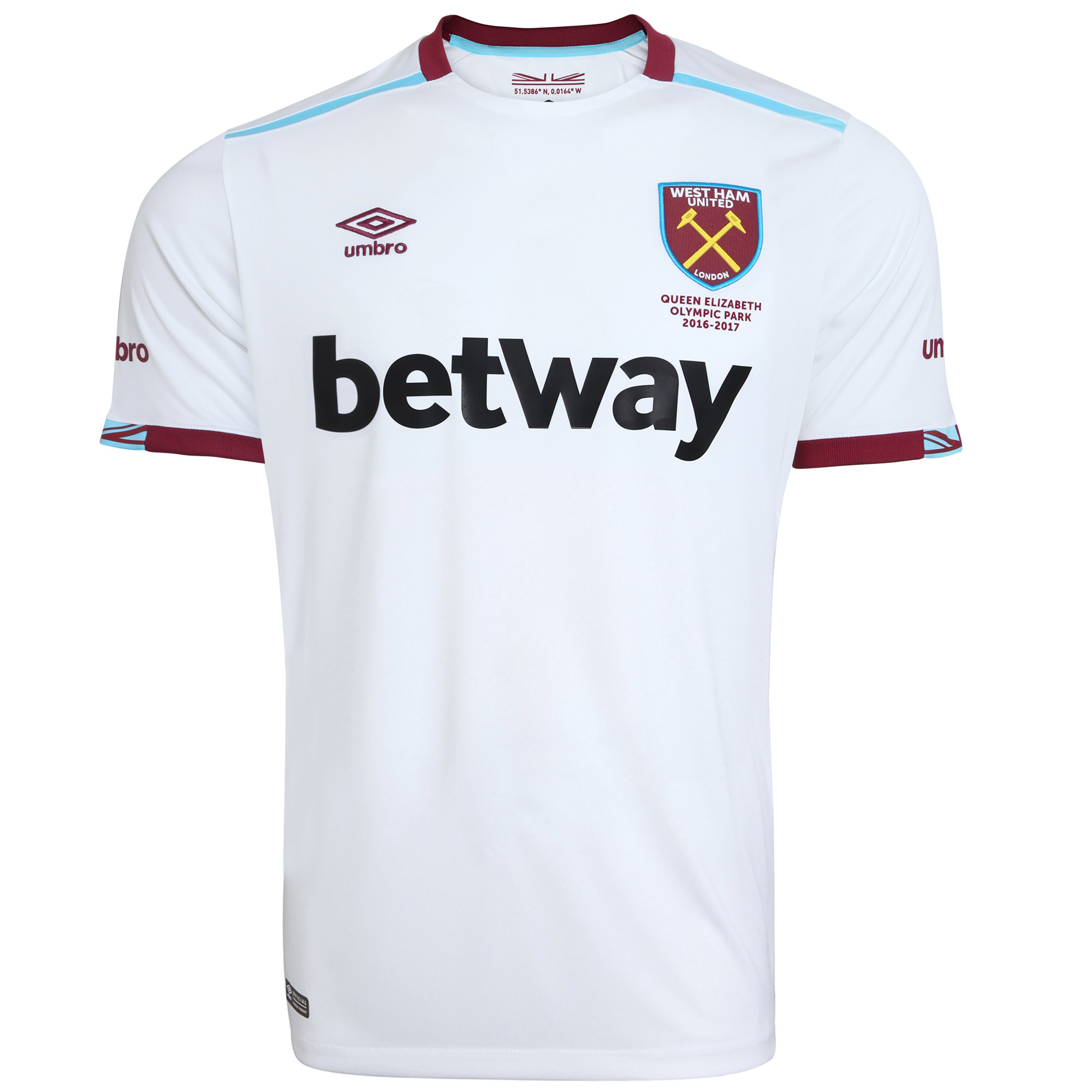 Umbro Mens 75310u West Ham Home S//S 16 Jersey